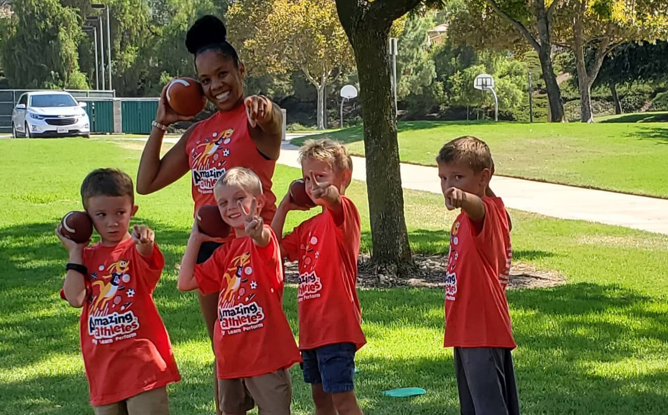 Amazing Athletes Kids Playing with Football
